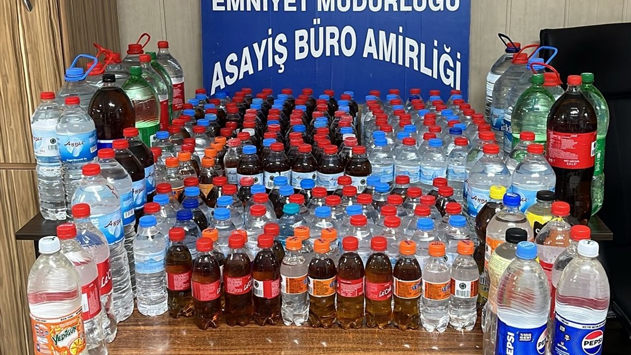 Tokat'ta Sahte Alkol Operasyonu: 178 Litre Ele Geçirildi