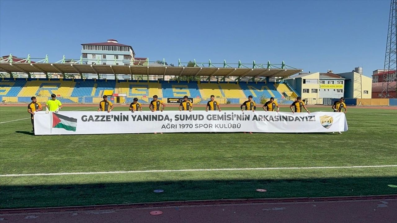 Ağrı 1970 Spor'dan Gazze'ye Destek