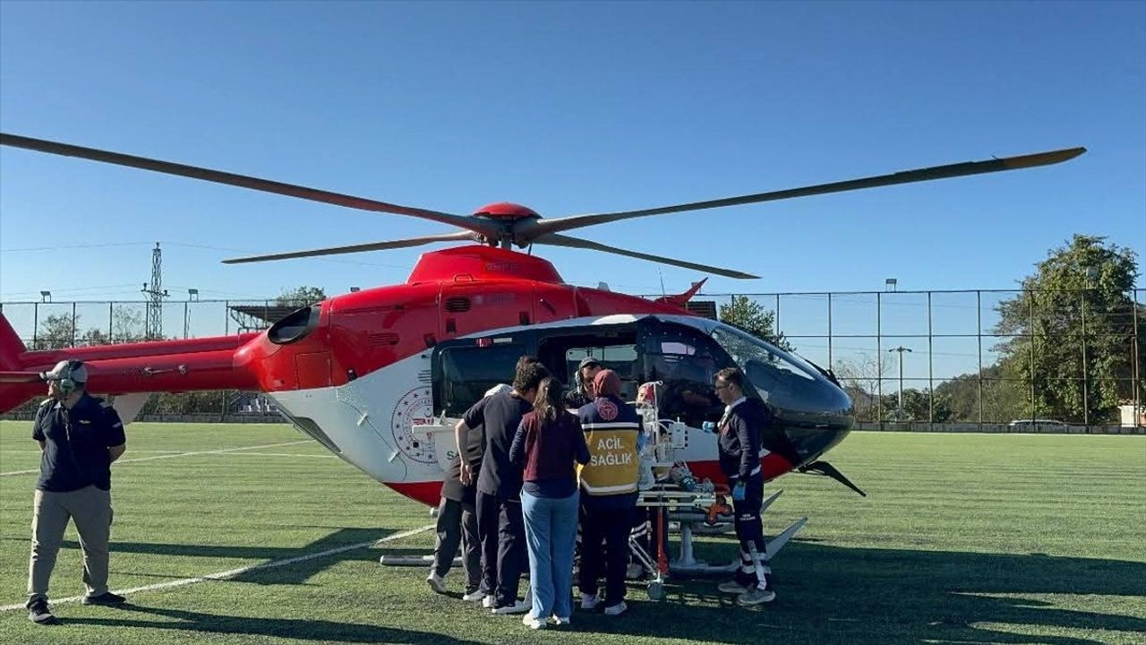 Ambulans Helikopter ile Bebeğin Acil Sevk İşlemi Gerçekleşti
