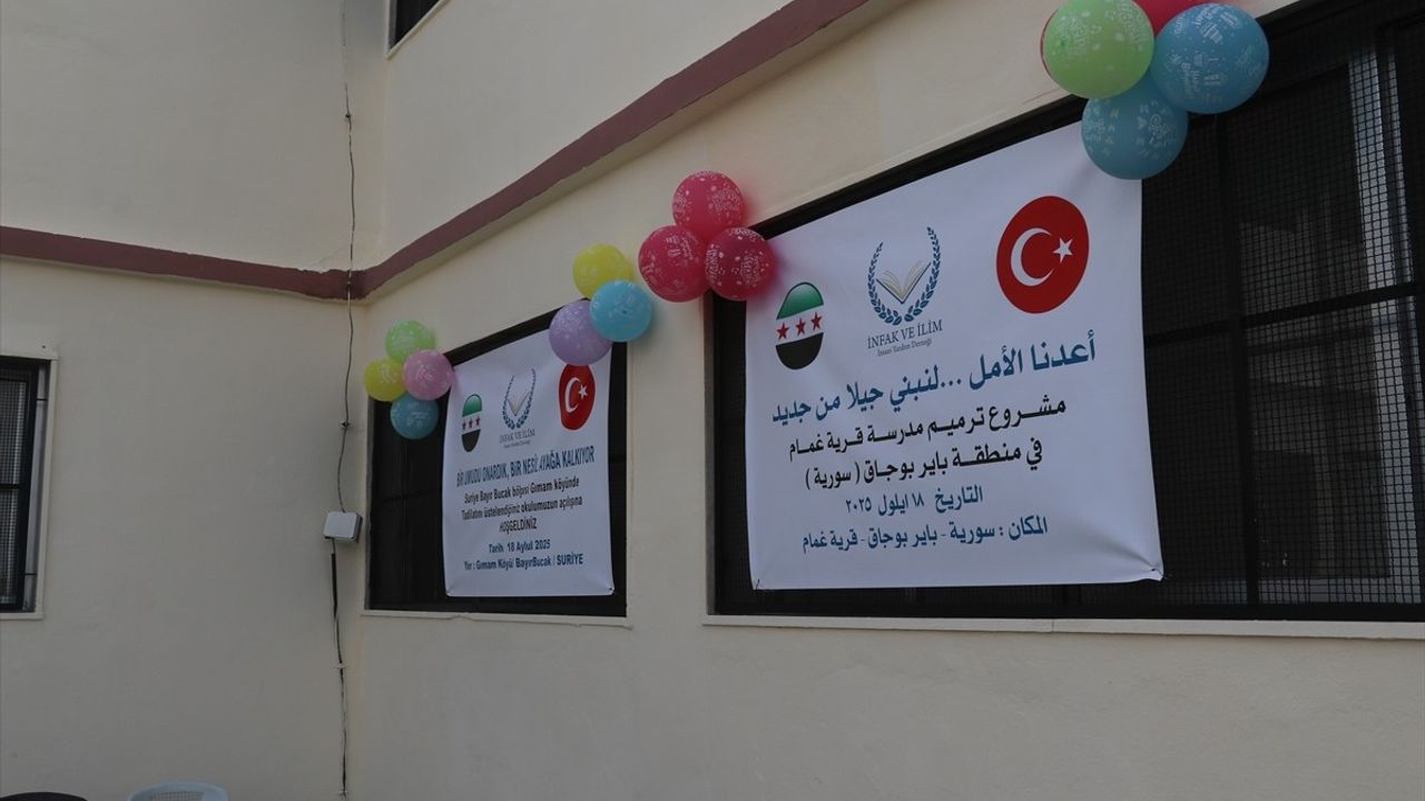 Bayırbucak Bölgesinde Onarılan Okul Açılışı Gerçekleştirildi