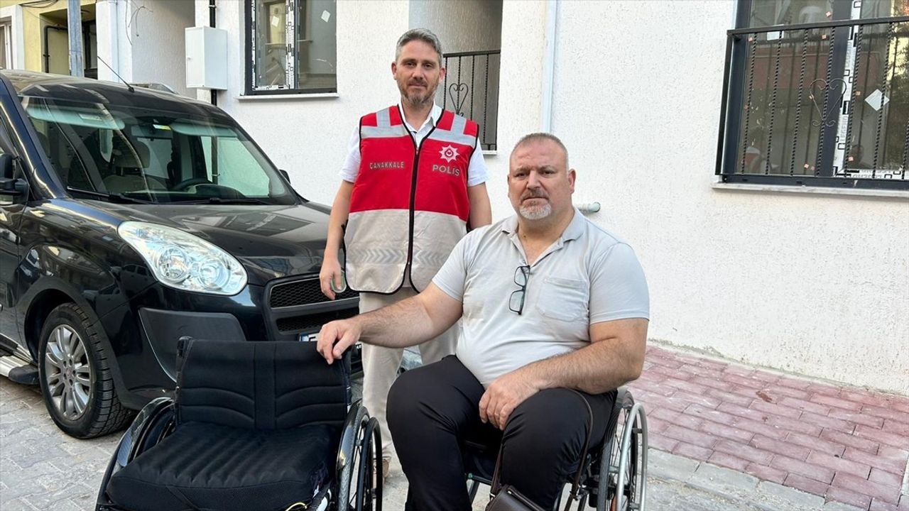 Çanakkale'de Engelli Sporcunun Çalınan Sandalyesi Bulundu