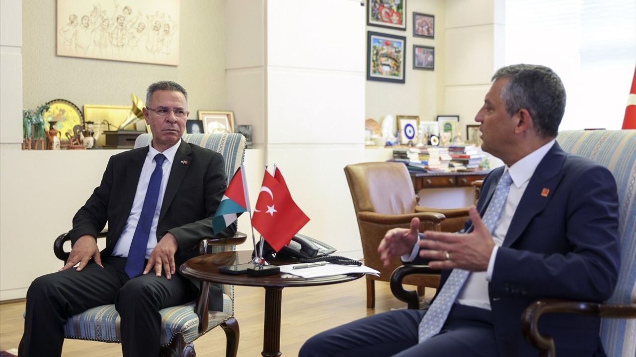 CHP Genel Başkanı Özgür Özel, Filistin Büyükelçisi Faed Mustafa'yı Ağırladı