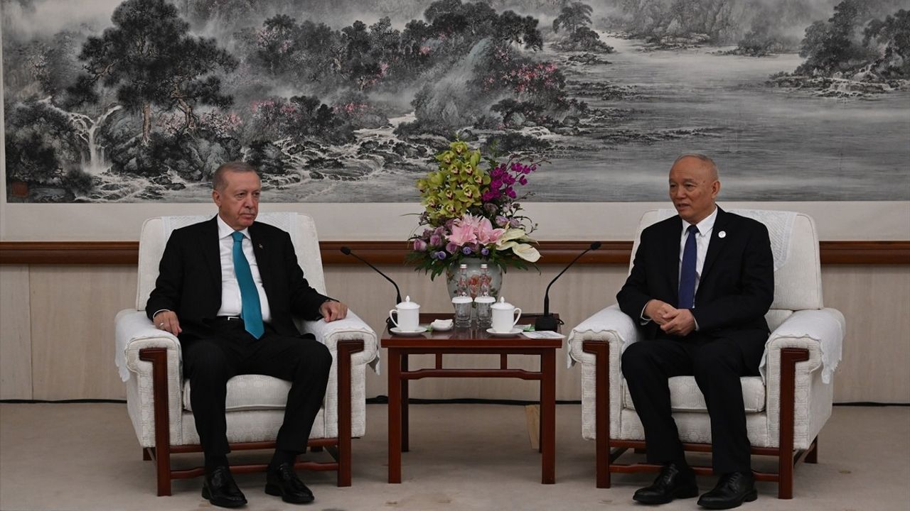 Cumhurbaşkanı Erdoğan, Çin'in Lideri Say ile Görüştü