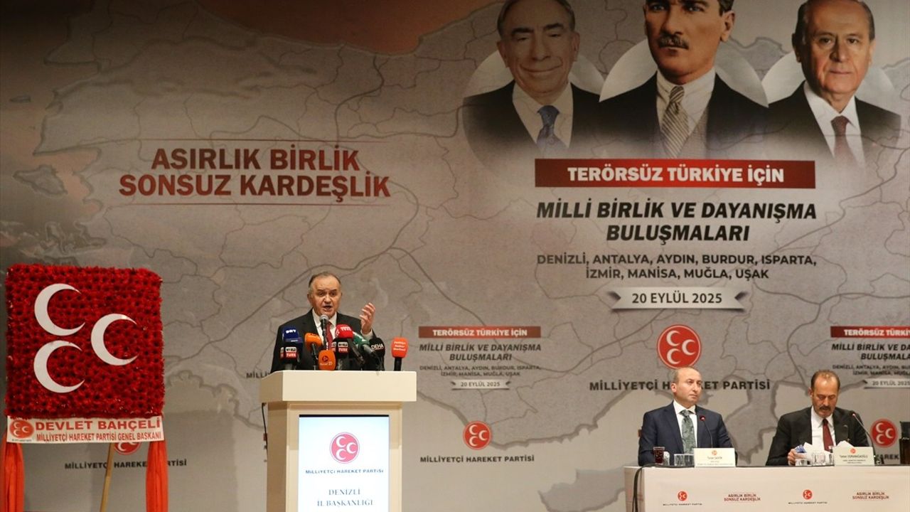 Denizli'de Terörsüz Türkiye Toplantısı Yapıldı