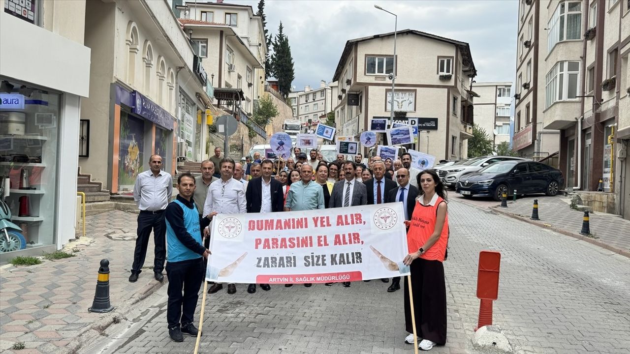 Dumansız Şehir Artvin Yürüyüşü Gerçekleşti