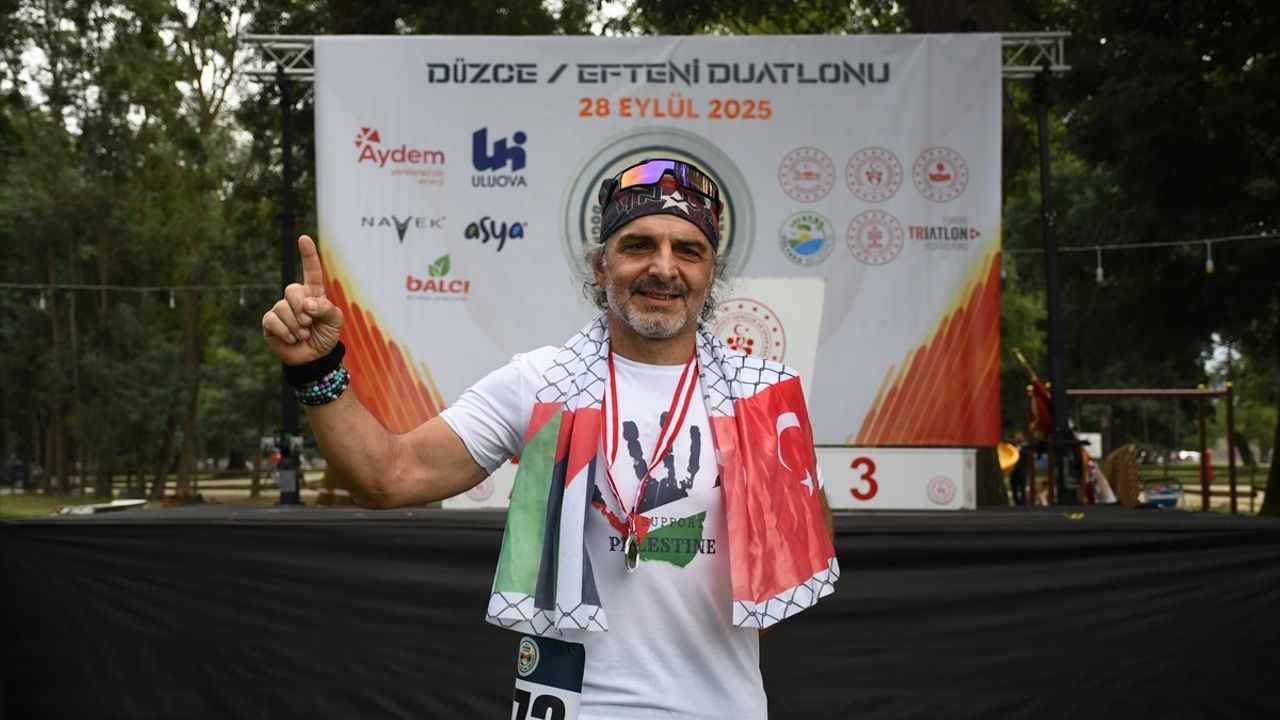 Efteni Duatlonu: Düzce'de Koşu ve Bisiklet Rüzgarı Esti