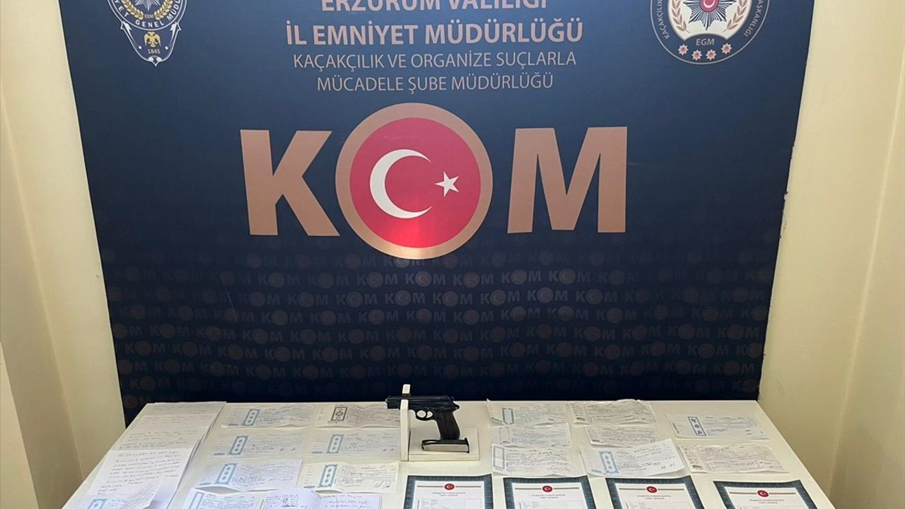 Erzurum'da Tefecilik Operasyonu: 3 Tutuklama