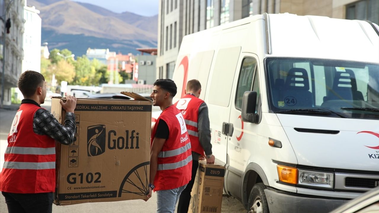 Erzurum'da Türk Kızılay'ın Engellilere Desteği