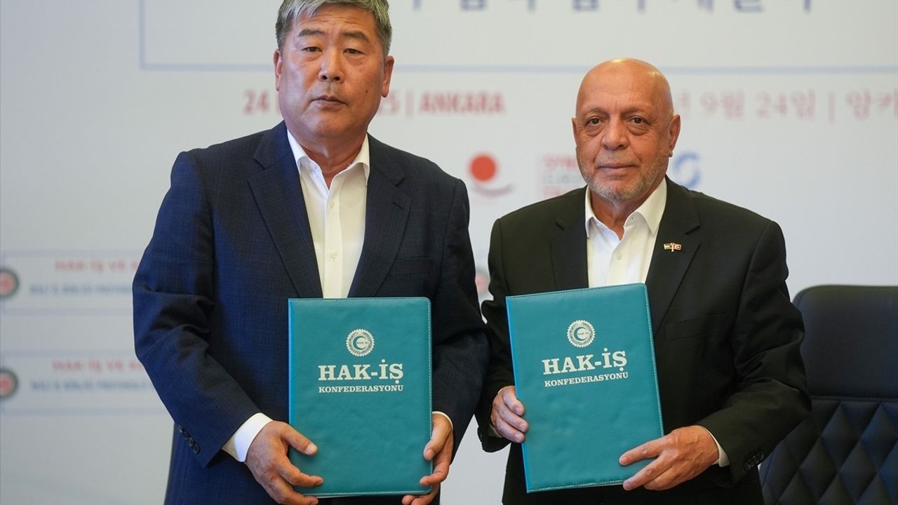 HAK-İŞ ve Kore Sendikalar Federasyonu Arasında İşbirliği Anlaşması