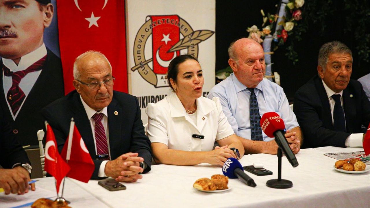 İYİ Parti Genel Başkan Yardımcısı Taş, Adana'da Basın Toplantısı Düzenledi