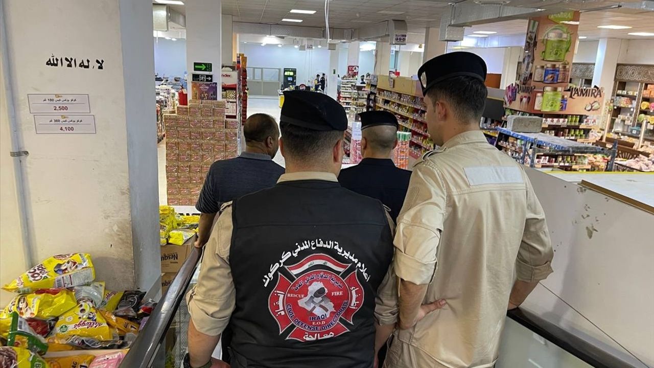 Kerkük'te Yangın Riski Nedeniyle 80'den Fazla İşyeri Kapatıldı