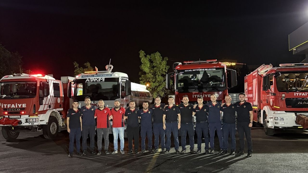 Kocaeli Büyükşehir Belediyesi, Karabük'teki Orman Yangınında Destek Sağlıyor