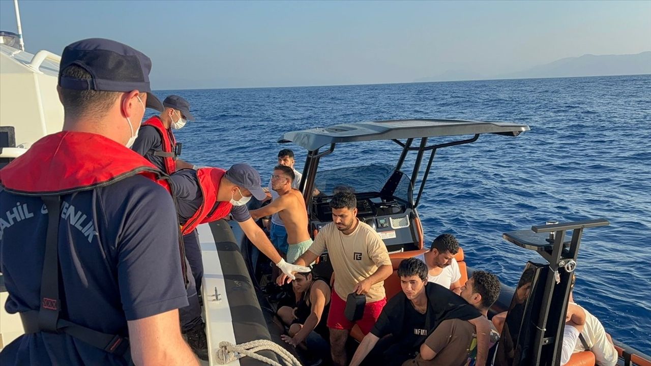 Muğla Açıklarında Düzensiz Göçmen Kurtarıldı