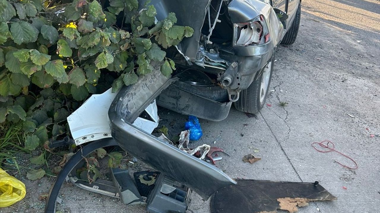 Ordu'da Hız Denetimine Çarpan Araç Kazası