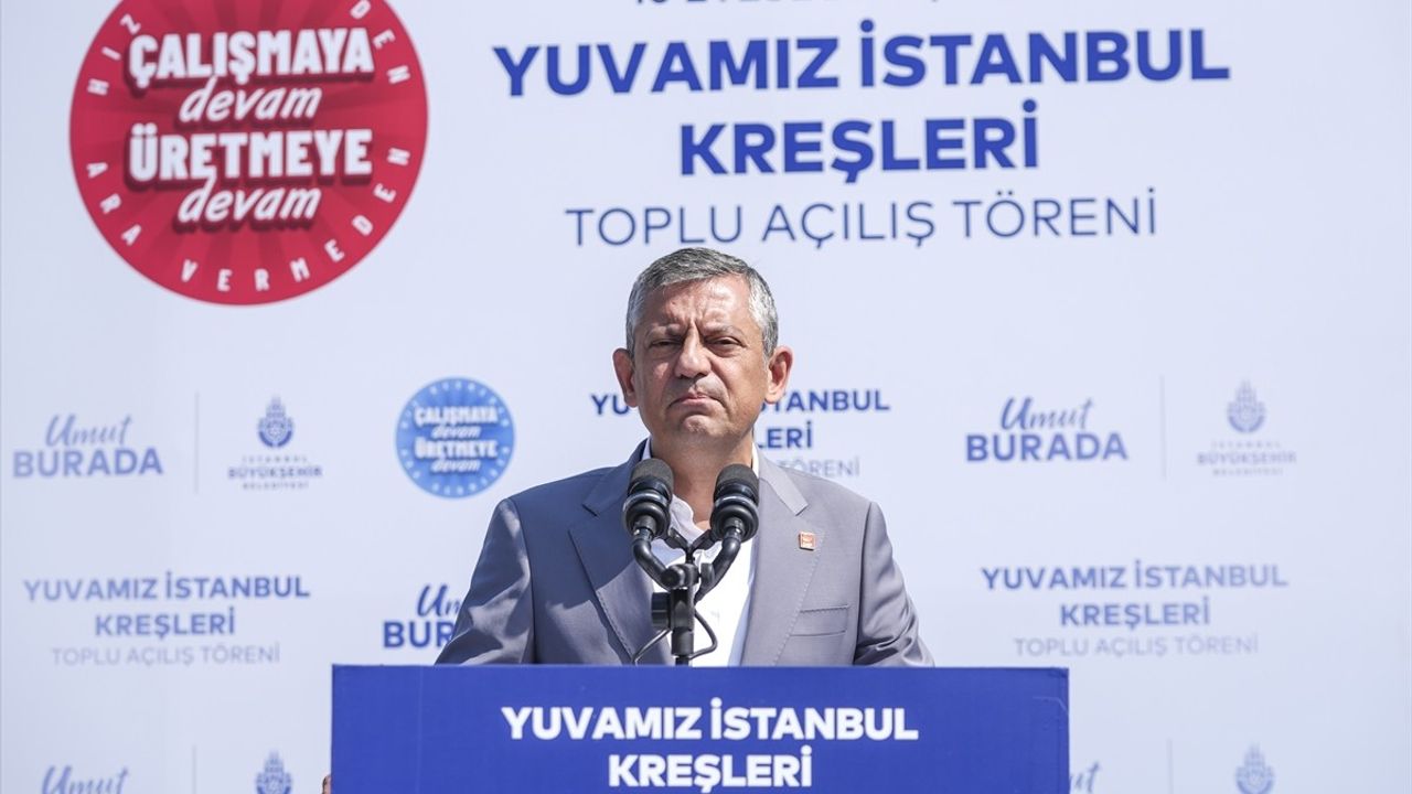 Özgür Özel, İstanbul'daki Çocuk Etkinlik Merkezinin Açılışında Konuştu