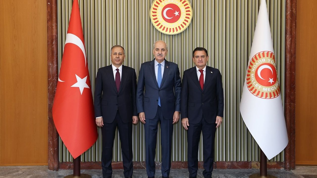 TBMM Başkanı Kurtulmuş, KKTC ve İçişleri Bakanları ile Bir Araya Geldi