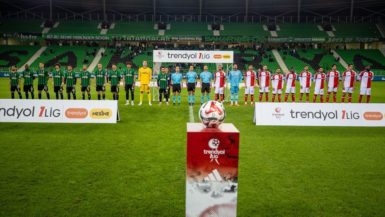 Trendyol 1. Lig'de Sakaryaspor ve Özbelsan Sivasspor Berabere Kaldı