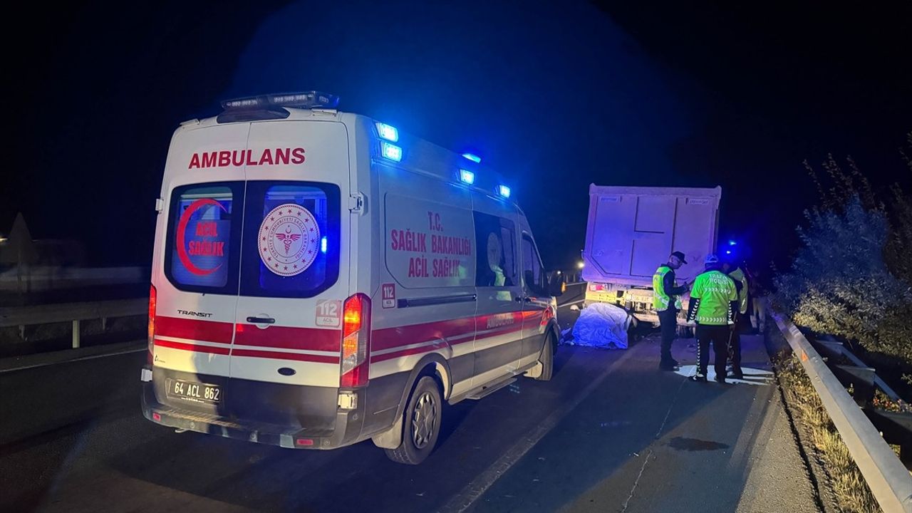 Uşak'ta Motosiklet Kazası: Bir Sürücü Hayatını Kaybetti
