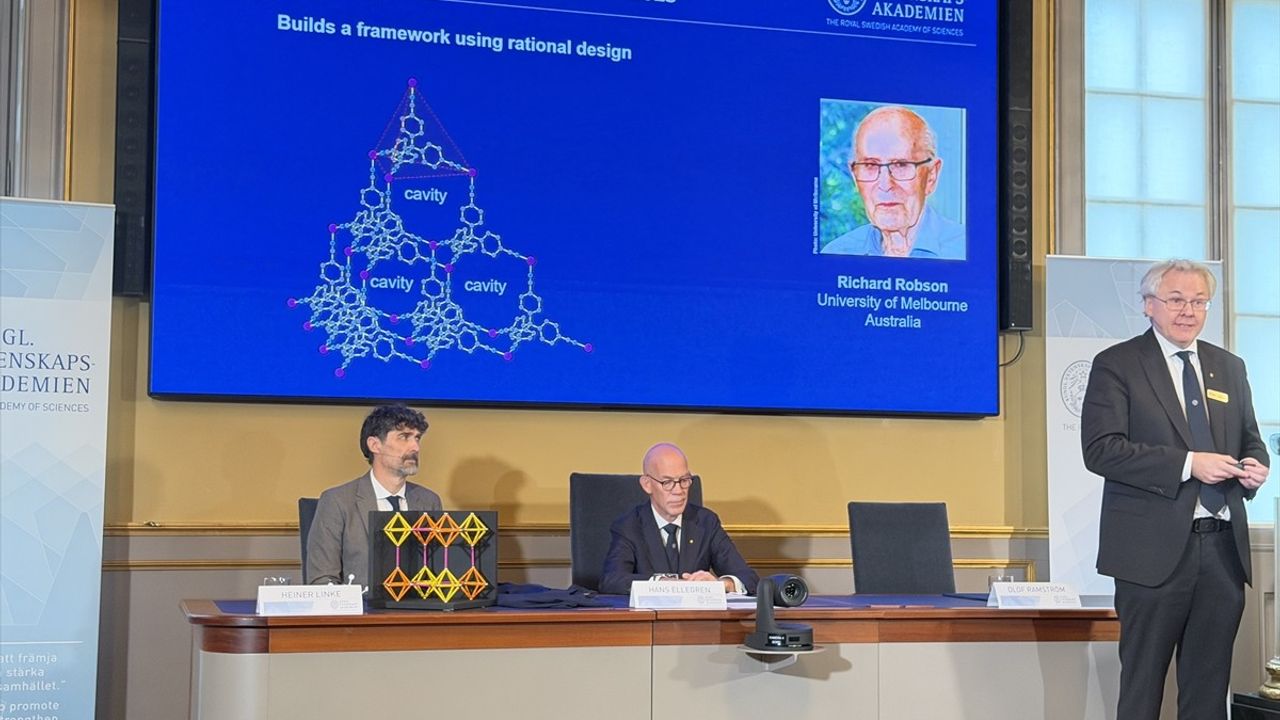 2025 Nobel Kimya Ödülü Sahipleri Belli Oldu