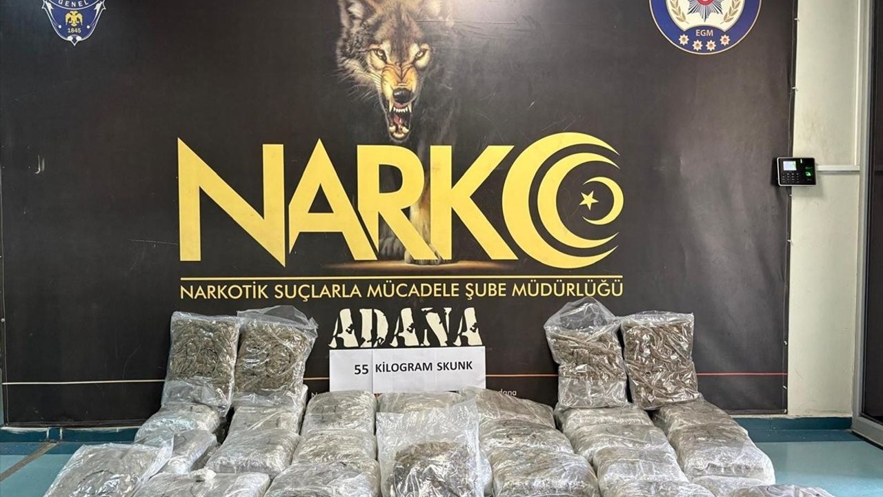 Adana'da Uyuşturucu Operasyonu: 55 Kilogram Ele Geçirildi