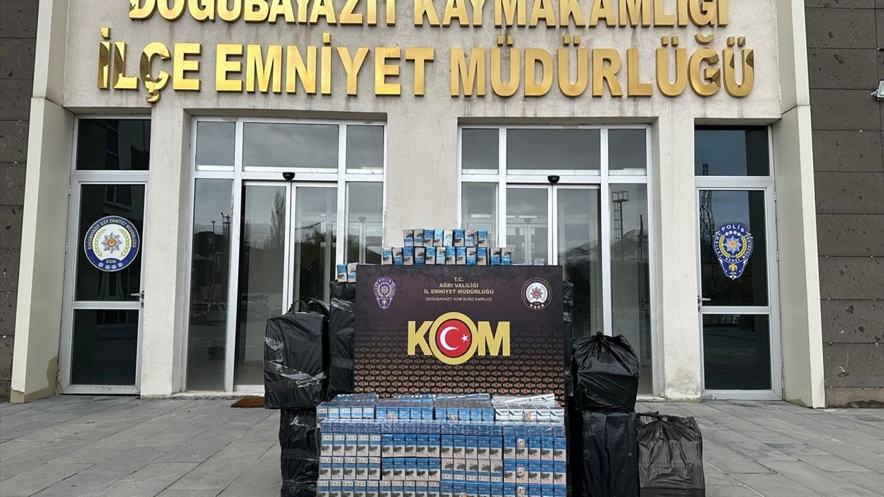 Ağrı'da Gümrük Kaçağı Sigara Operasyonu: 10 Bin Paket Ele Geçirildi