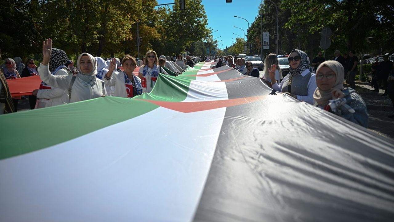 Ankara'da Gazze İçin Sessiz Çığlık Etkinliği