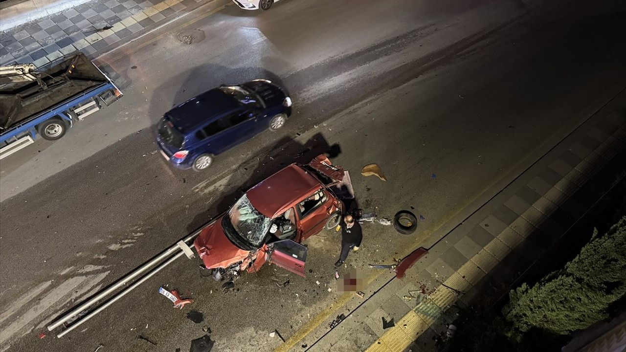 Ankara'da Köprüden Düşen Araç