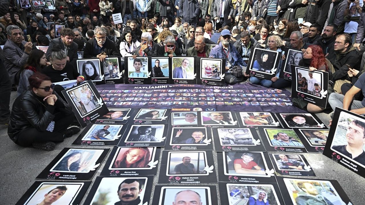 Ankara Gar Saldırısında Hayatını Kaybedenler Anıldı