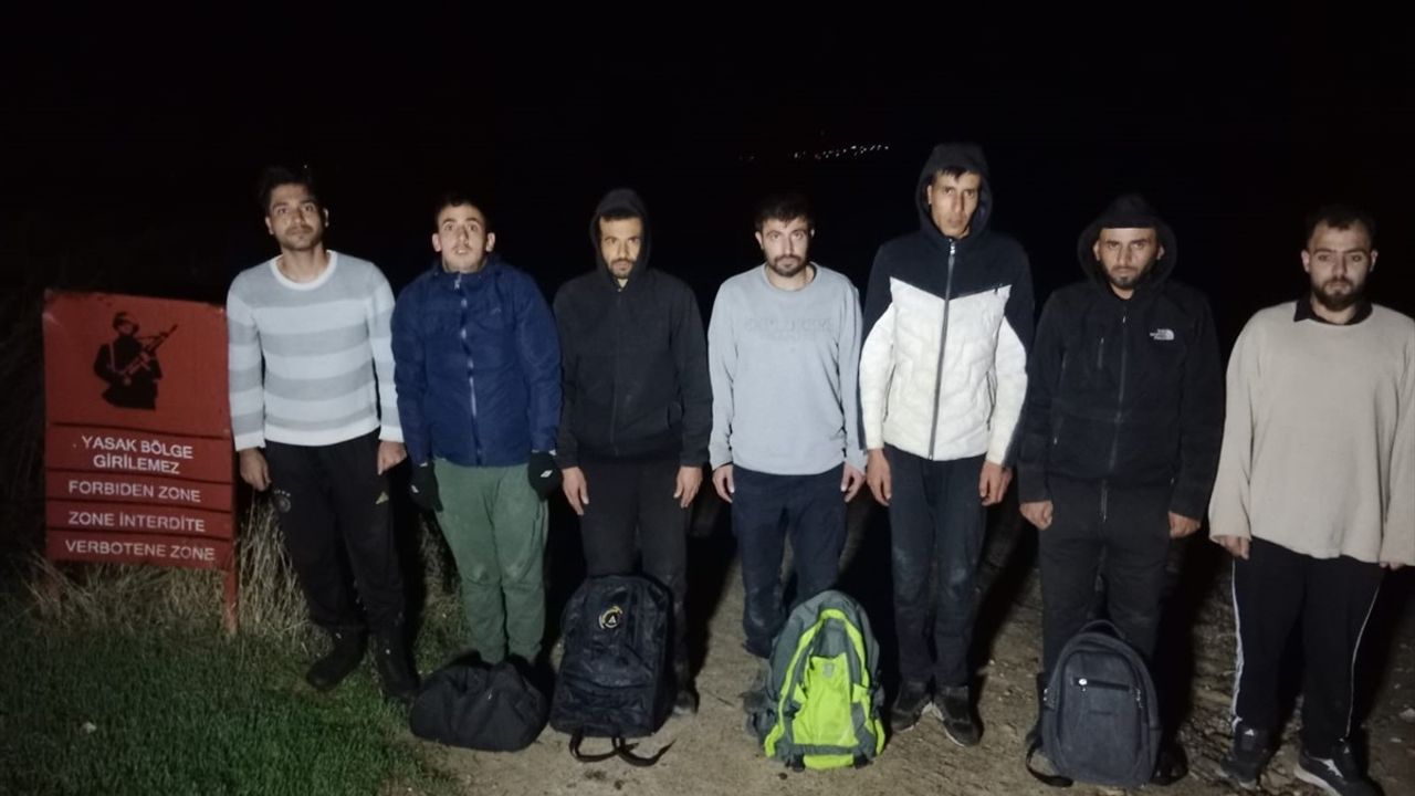 Edirne'de 16 Yasa Dışı Göçmen Yakalandı