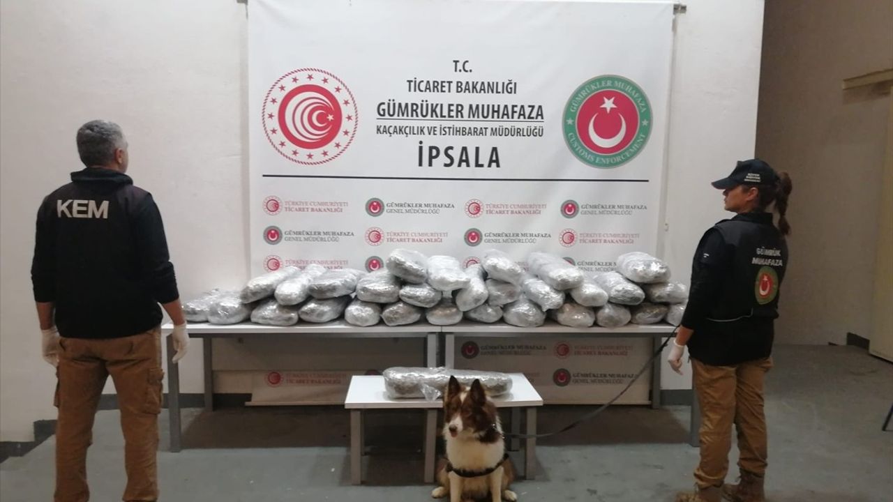 Edirne'de Uyuşturucu Operasyonu: 524 Kilo Uyuşturucu Ele Geçirildi