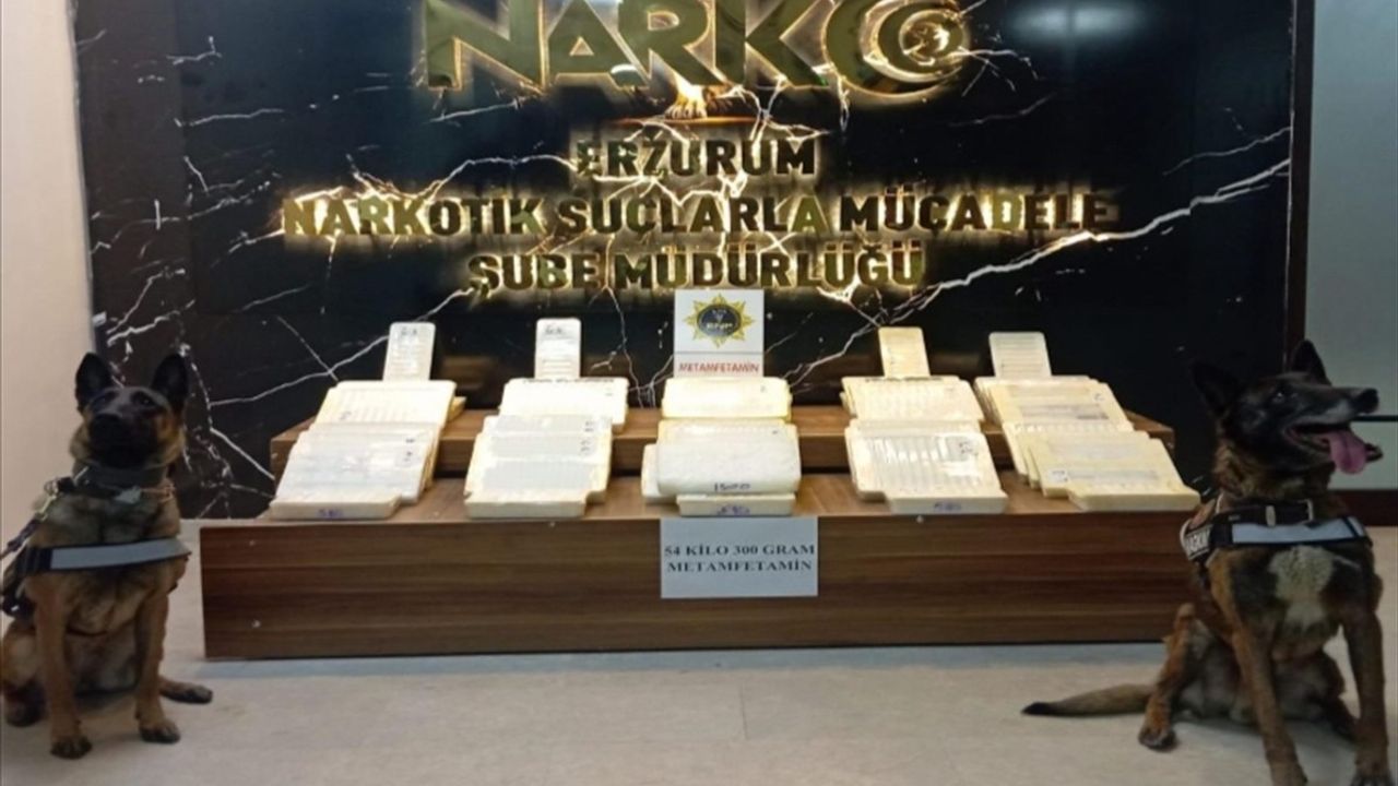 Erzurum'da Uyuşturucu Operasyonu: 54 Kilogram Sentetik Madde Ele Geçirildi