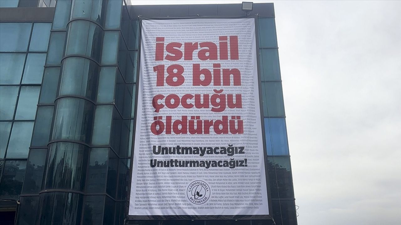 Gaziosmanpaşa'da Dünya Kız Çocukları Günü'nde Filistinli Çocuklar Anıldı