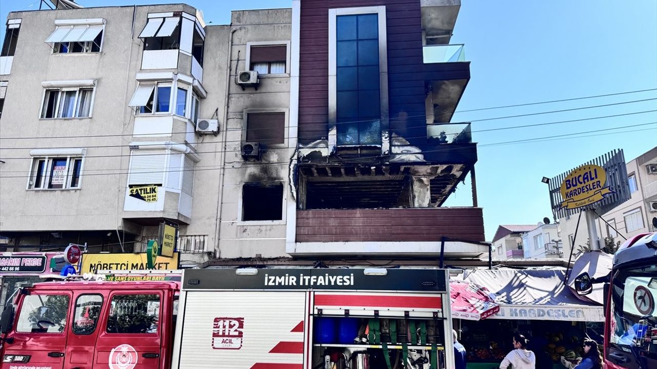 İzmir'de Apartman Yangını: Hasar Tespit Edildi