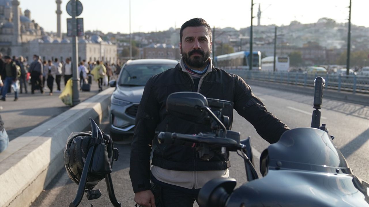 Kayserili Gurbetçi Kadir Aksu'nun Motosikletle Umre Yolculuğu