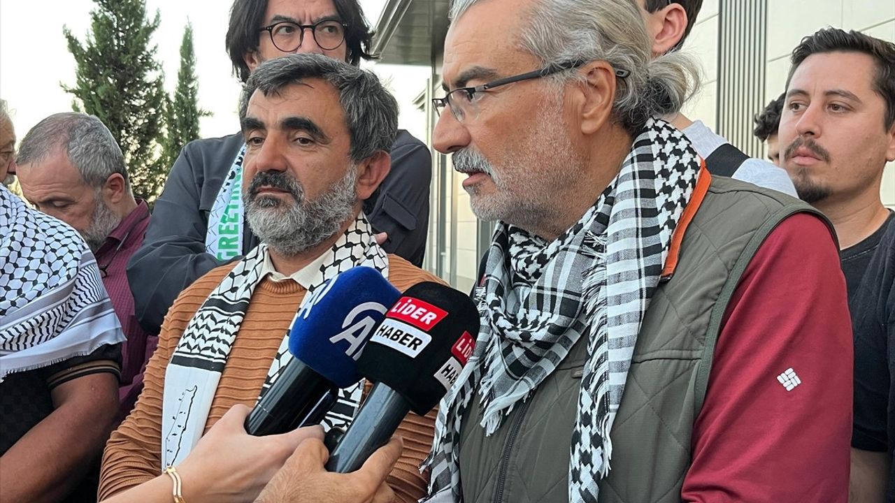 Küresel Sumud Filosu Aktivistleri Antalya'ya Döndü