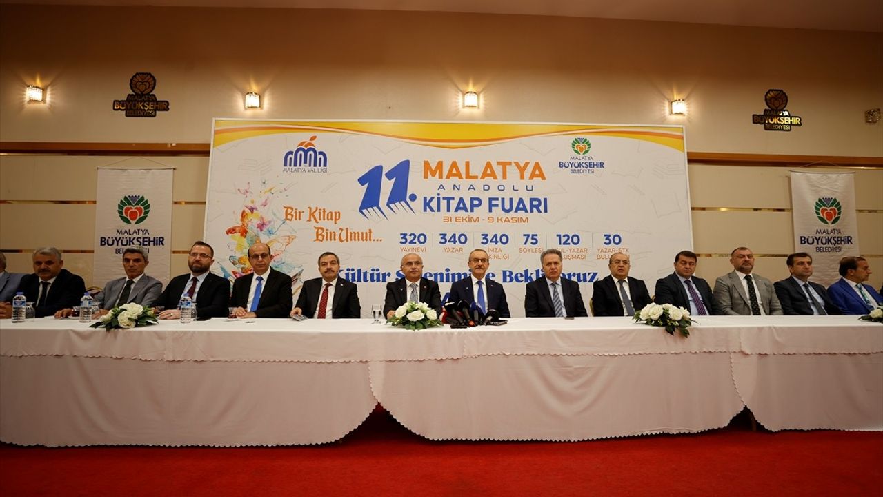 Malatya Anadolu Kitap Fuarı 31 Ekim'de Başlıyor