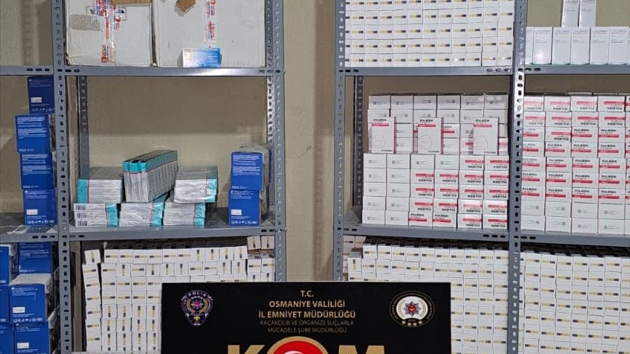 Osmaniye'de Tarihi Geçmiş 250 Bin İlaç Ele Geçirildi