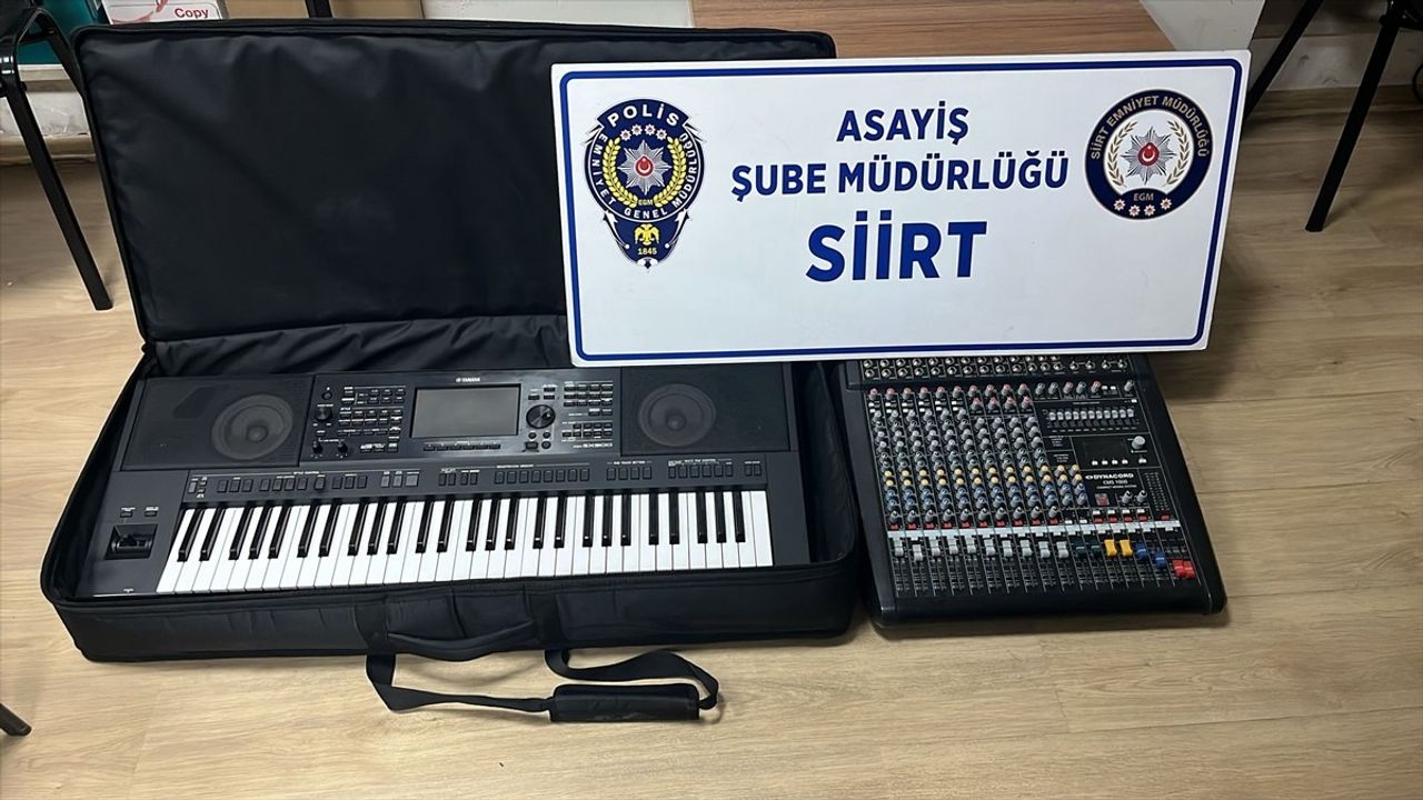 Siirt'te Düğün Salonundan Eşya Hırsızlığı: İki Şüpheli Tutuklandı