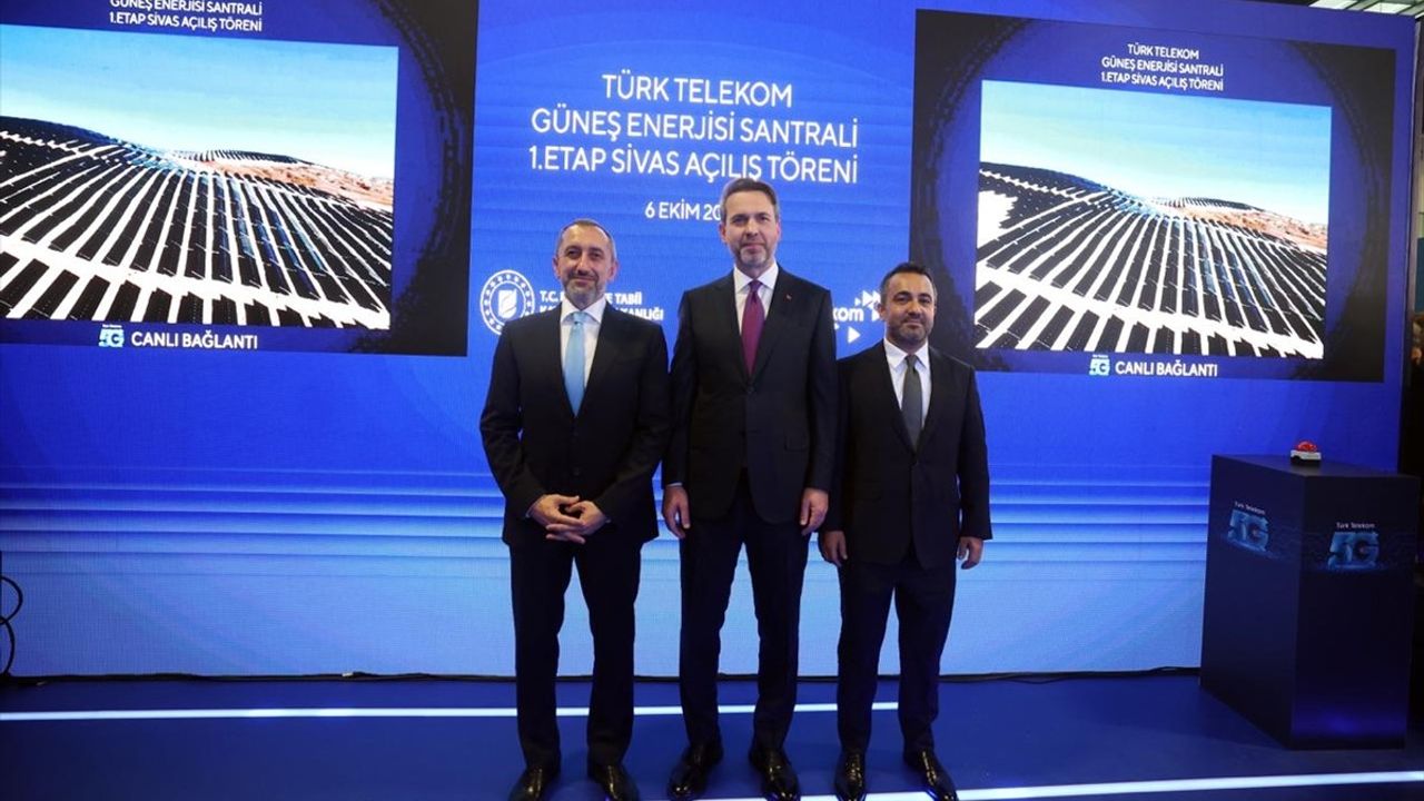 Sivas'taki GES Yatırımının Açılışı 5G ile Gerçekleştirildi