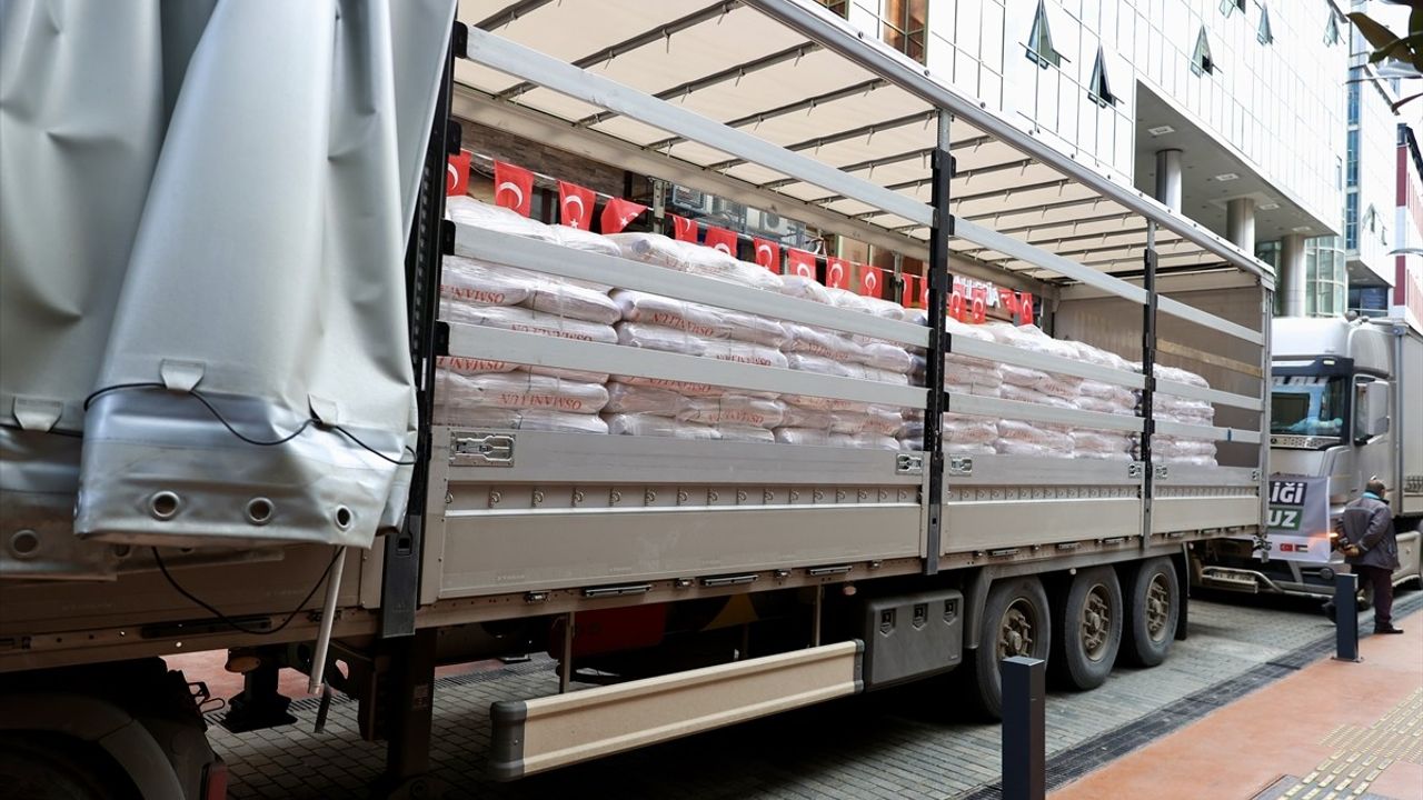 Trabzon'dan Gazze'ye 250 Ton İnsani Yardım Gönderildi