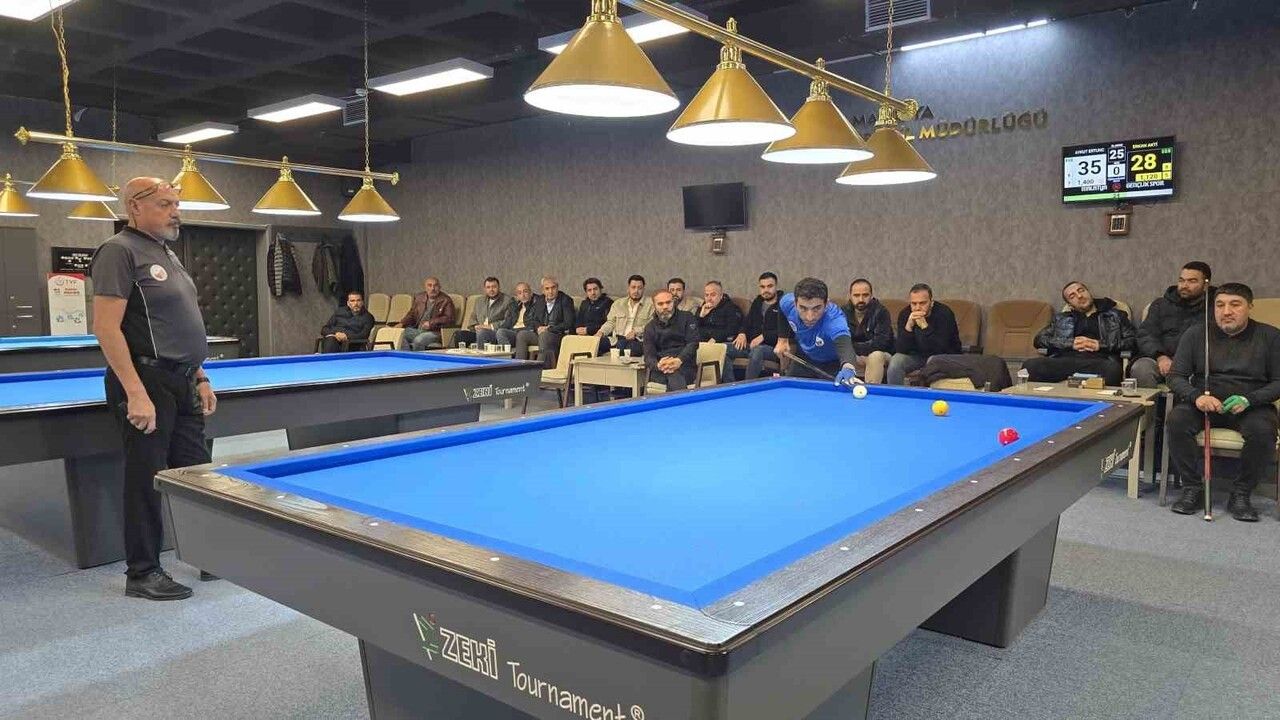 3. Arslantepe 3 Bant Bilardo Turnuvası Battalgazi'de Sona Erdi