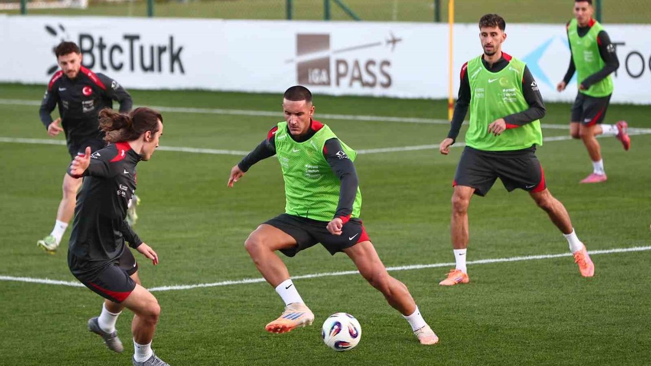 A Milli Takım, İspanya maçı hazırlıklarını sürdürdü