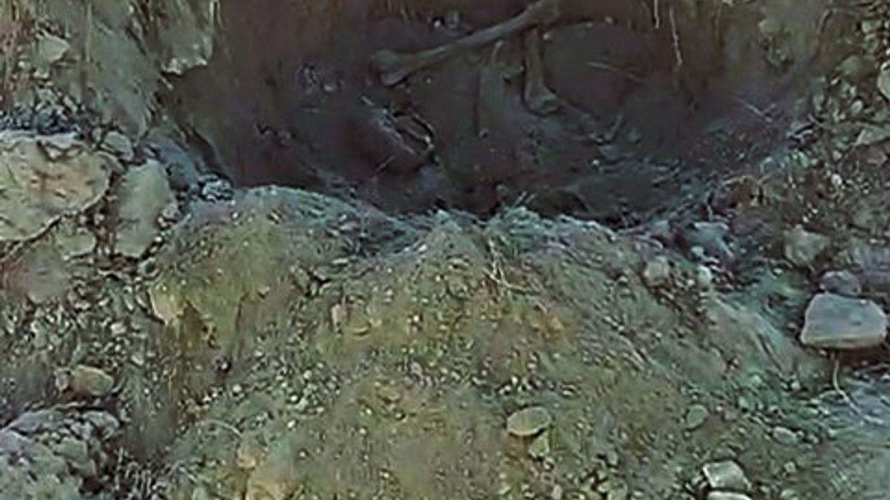 Acıpayam'da 5 toprak küpten insana ait kemik parçaları bulundu