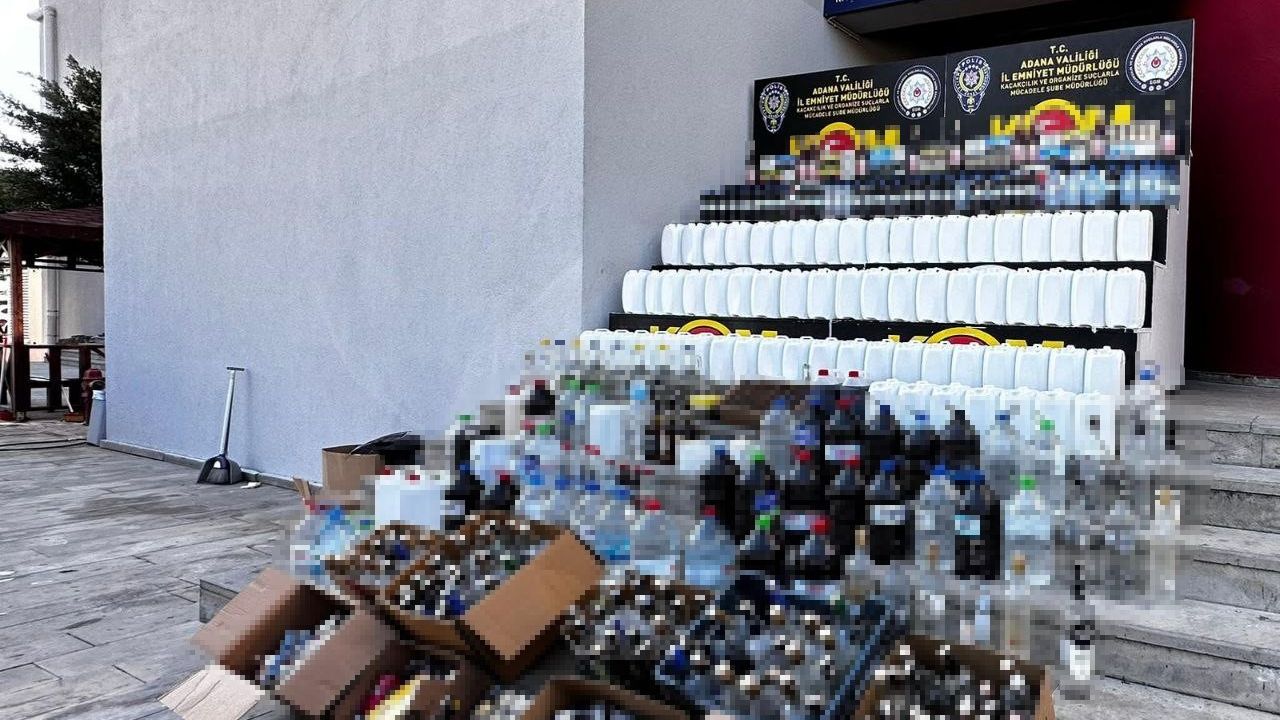 Adana'da kaçak içki operasyonu: 16 gözaltı