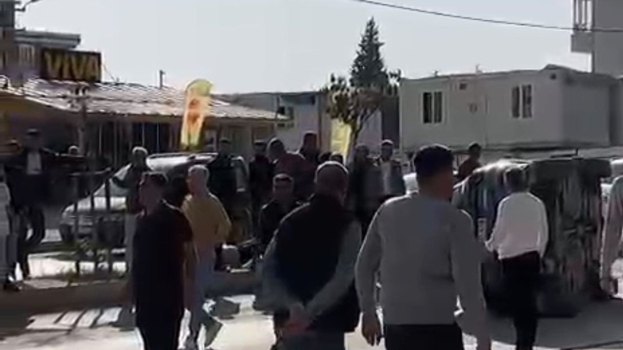 Adıyaman'da çarpışma: araç devrildi, 1 kişi yaralandı