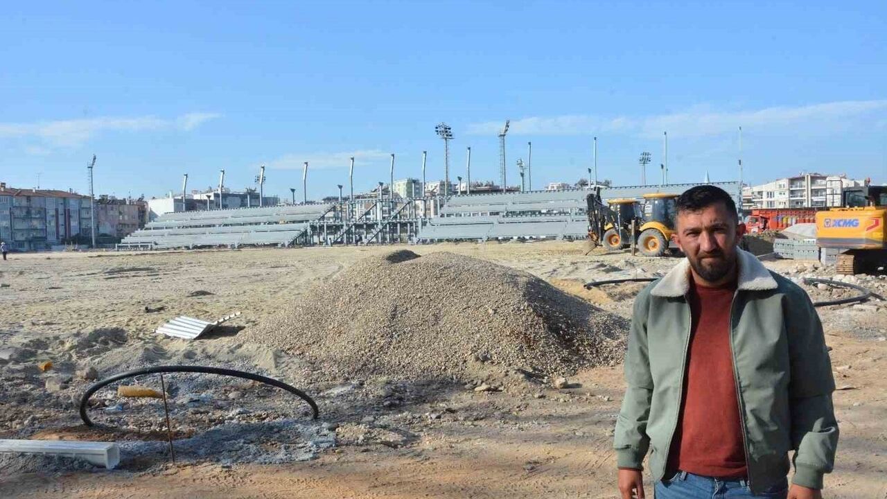 Adnan Menderes Stadyumu inşaatı yüzde 75 tamamlandı