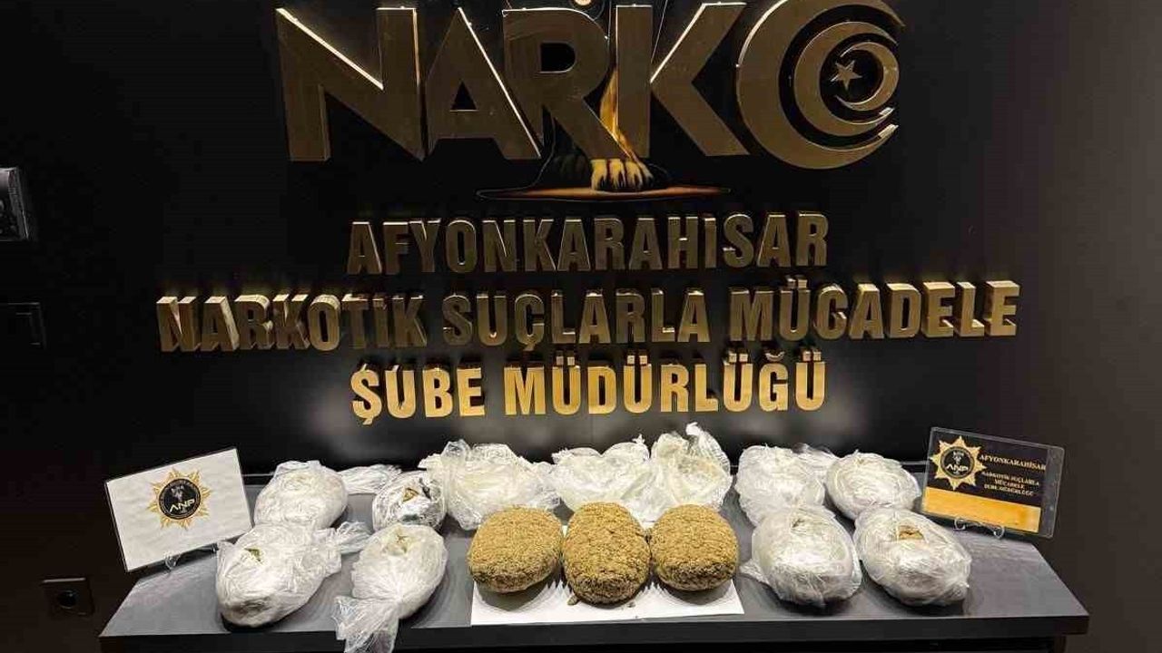 Afyonkarahisar'da Uyuşturucu Operasyonu: 11 Kilo 500 Gram Ele Geçirildi