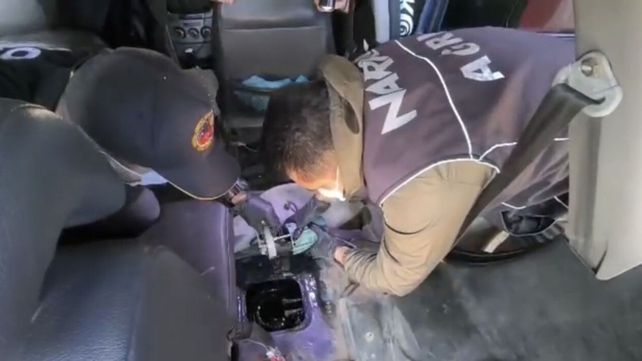 Ağrı'da yakıt deposunda 15 kilo 600 gram metamfetamin ele geçirildi