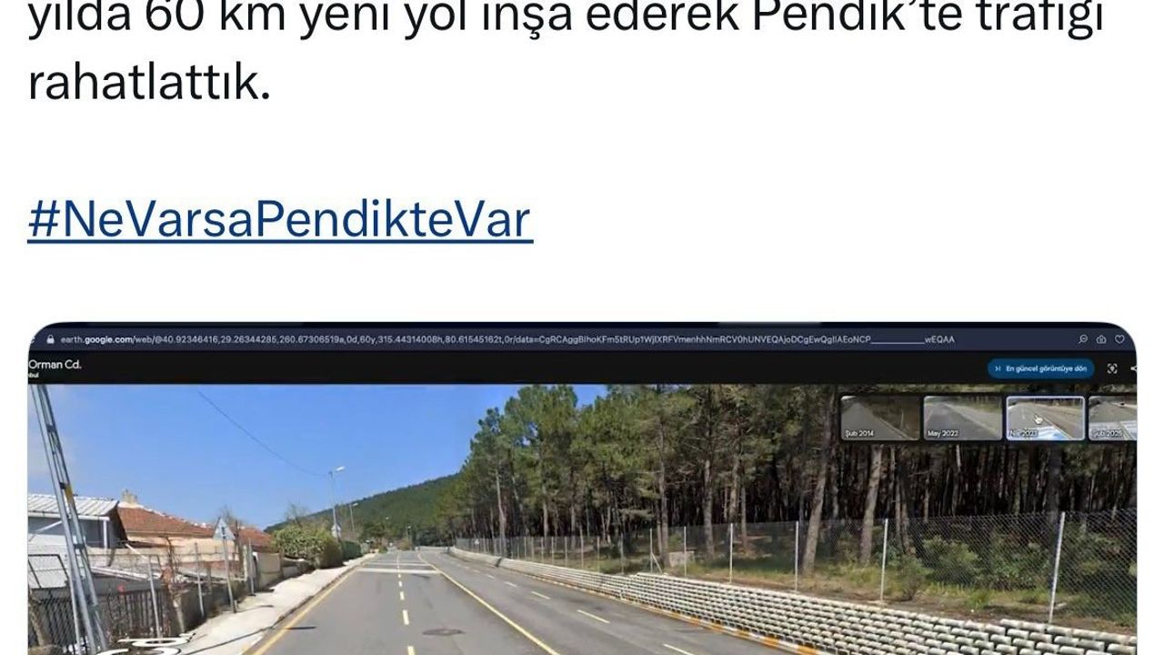 Ahmet Cin'den Mansur Yavaş'a 'yol' göndermesi: Pendik'te 60 km yeni yol