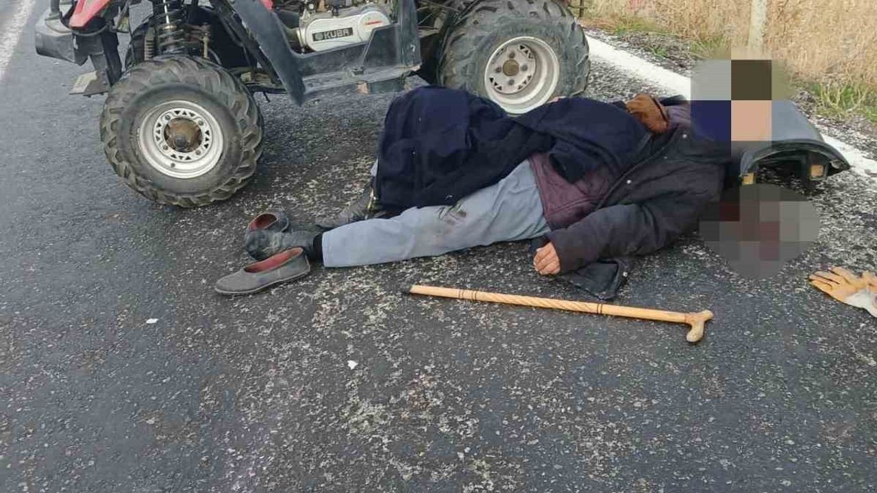 Aksaray'da ATV devrildi: 89 yaşındaki sürücü ağır yaralandı